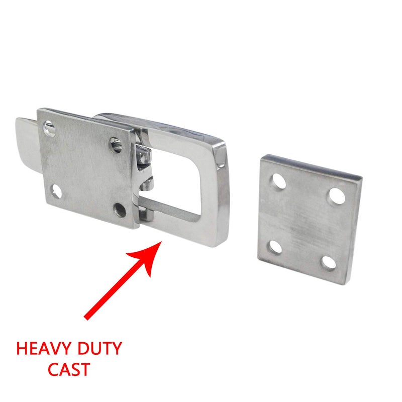 NRC&XRC Heavy Duty 316 Stainless Steel Anti-Rattle Lockable Hold Down CLAMP Two Stainless Steel Lockable Latches - Image 3